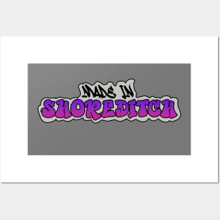 Made in Shoreditch I Garffiti I Neon Colors I Purple Posters and Art